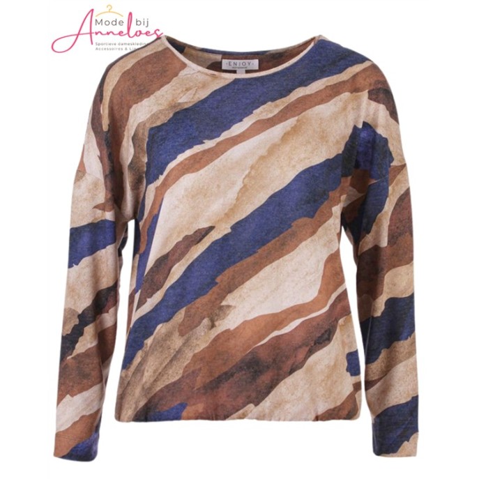 Enjoy truitje 156980 cosy Jeans print Enjoy truitje 156980 cosy Jeans print
